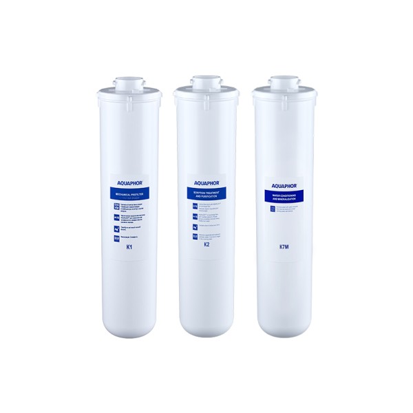 AQUAPHOR Set K1, K2, K7M- Remineralisierung für Umkehrosmose DWM 101, 101S, 102S