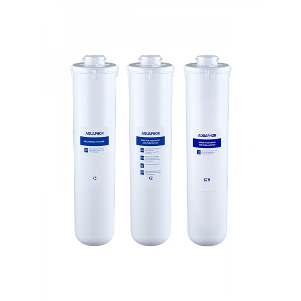 AQUAPHOR Set K5, K2, K7M für Umkehrosmose-Anlagen DWM 101S, 102S