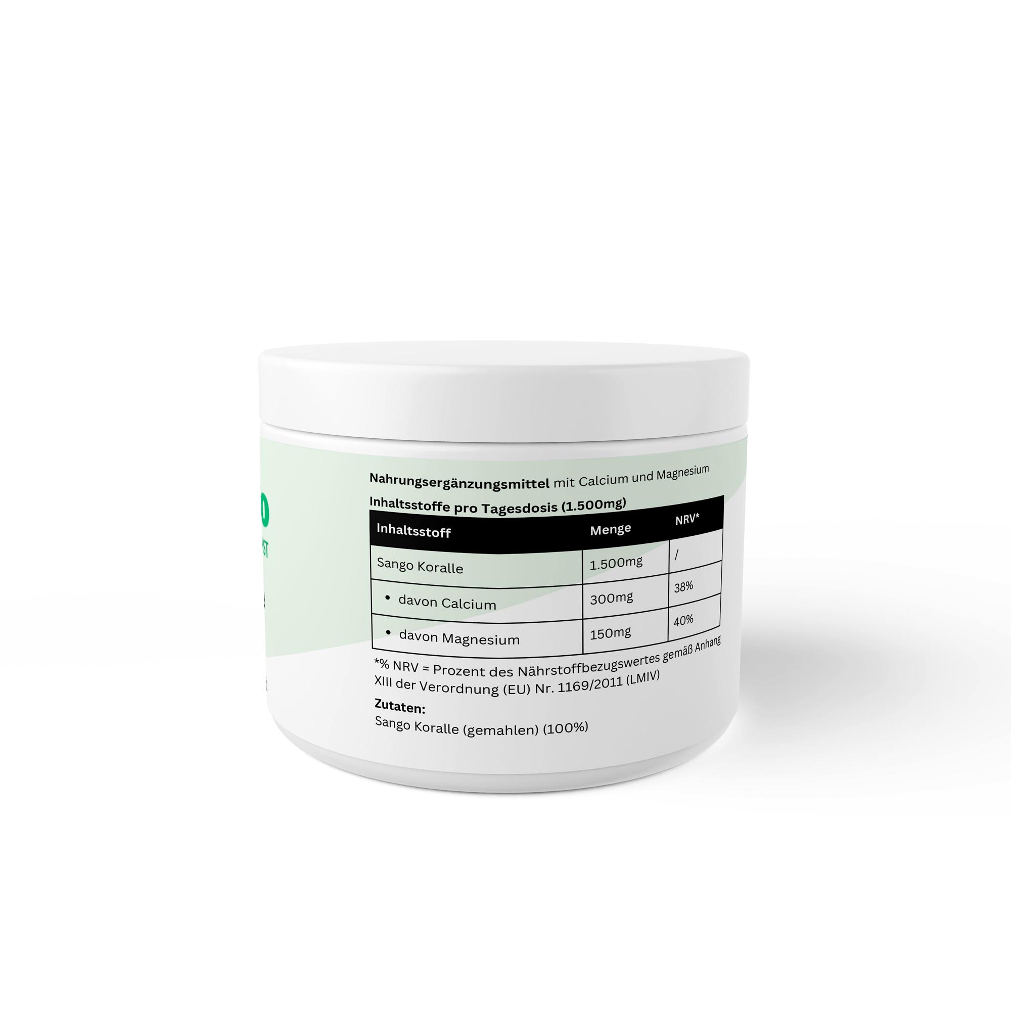 Sango Korallen Pulver Naturprodukt 250 g Dose