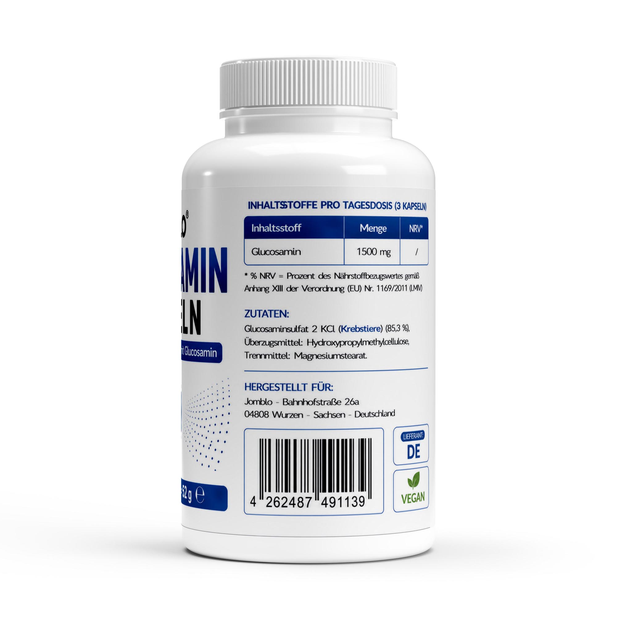 Glucosamin 500mg – 90 Kapseln