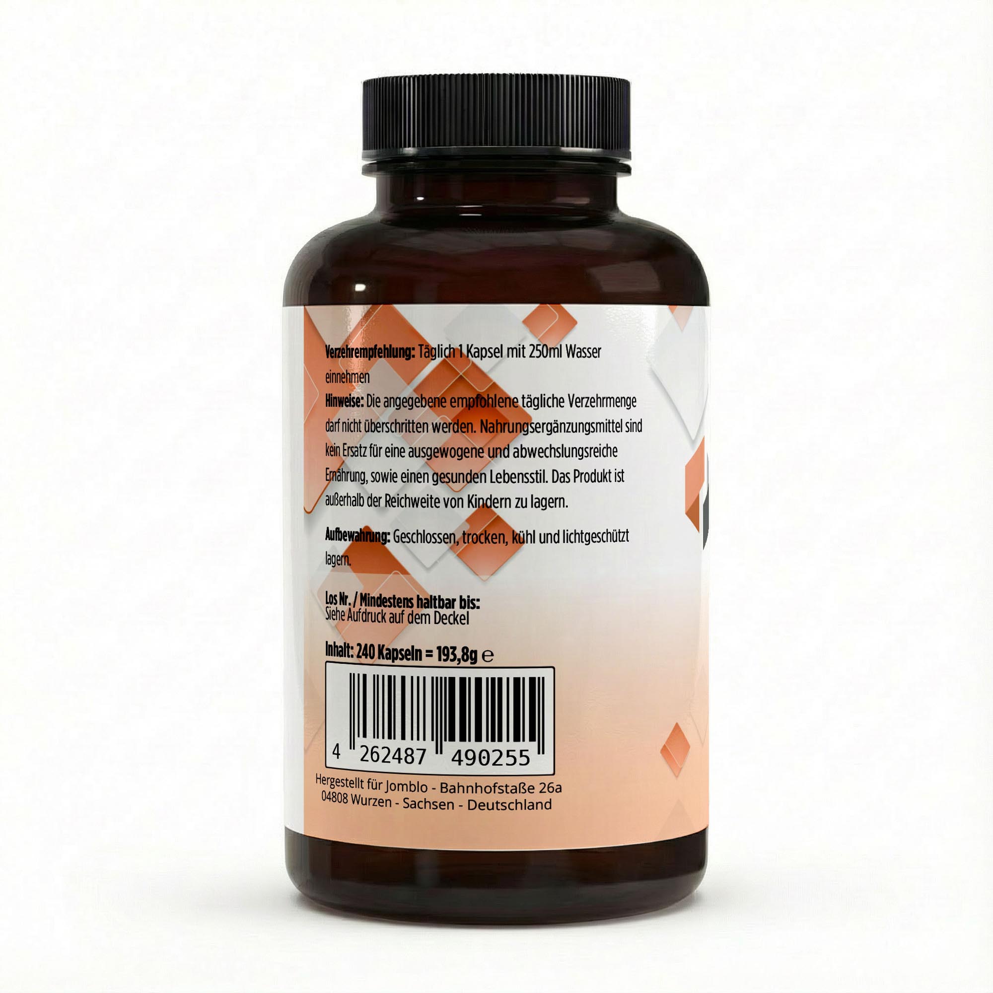 Gepuffertes Vitamin C 500mg + Magnesium – 240 Kapseln