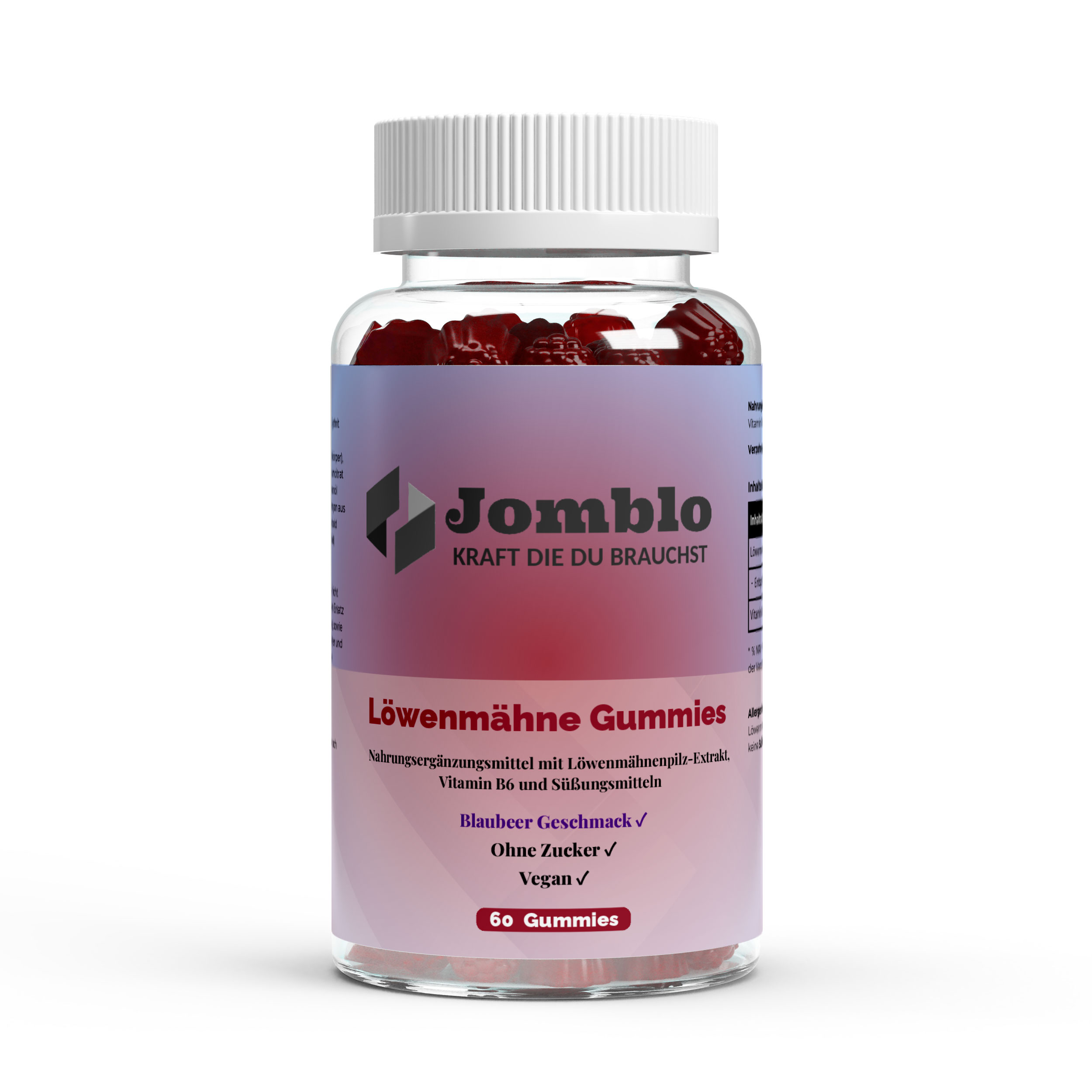 Löwenmähne Gummies – 60 Stück