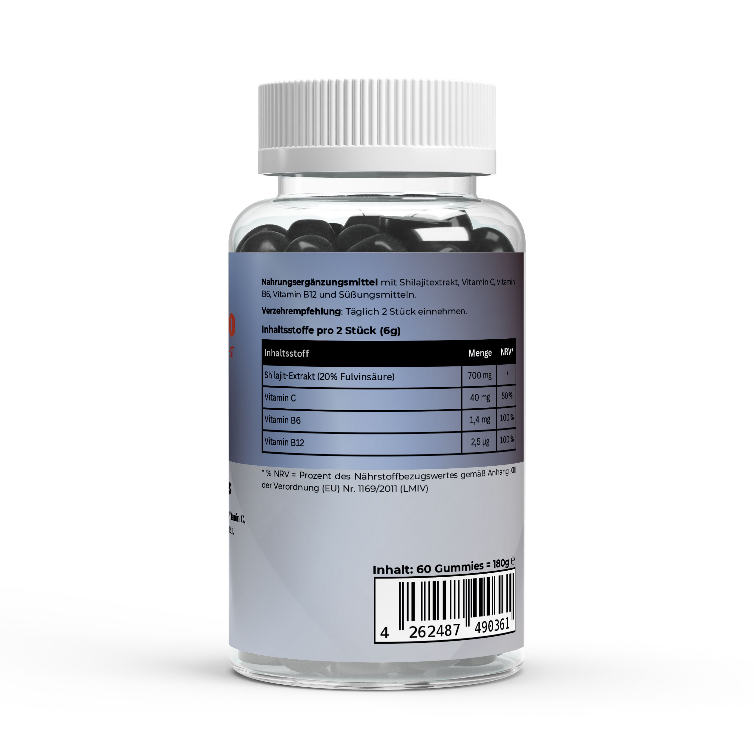 Shilajit Gummies + Vitamin C,B6, B12 – 60 Stk.