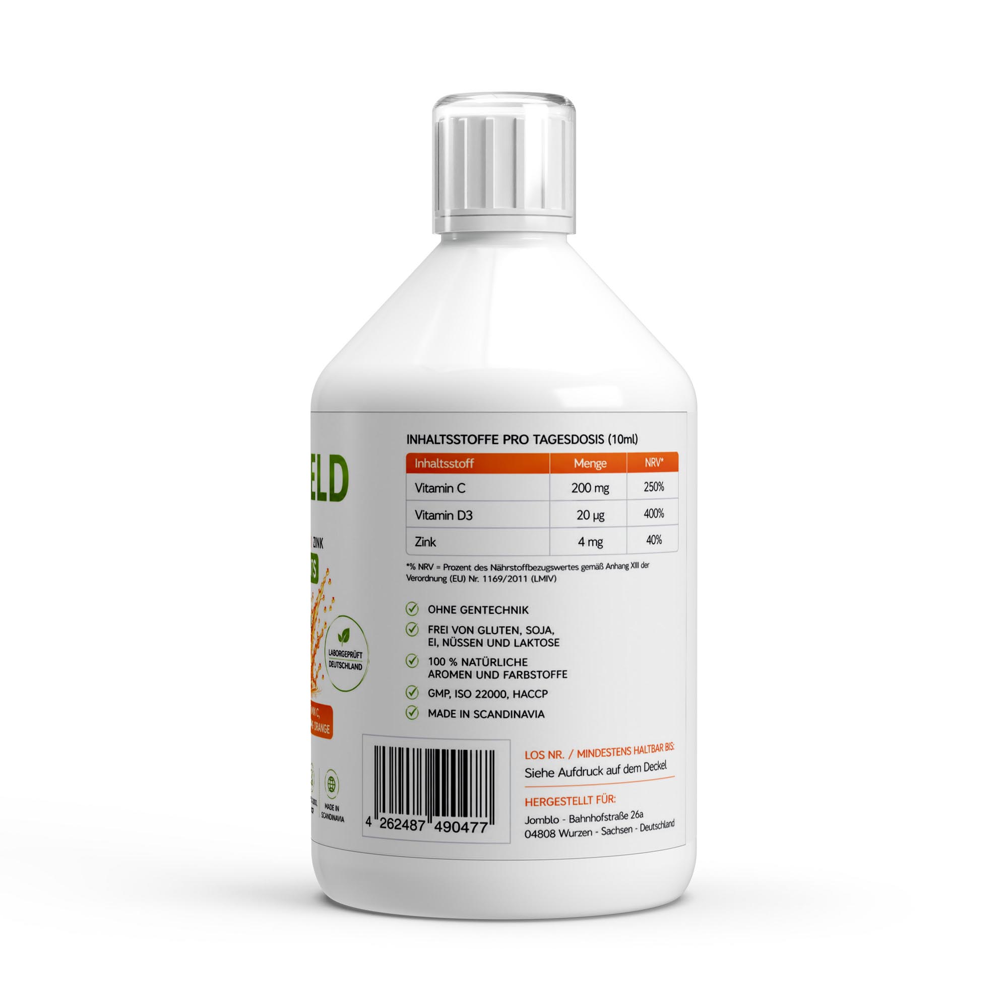 Vita Shield PLUS+ Shots – Fresh Orange – 500ml