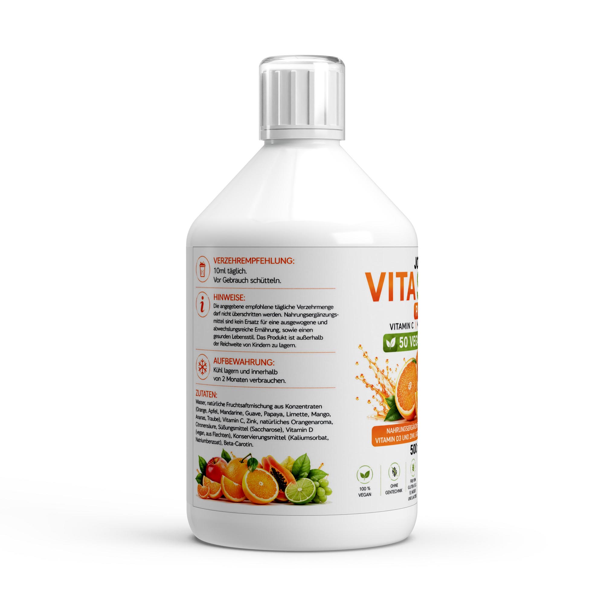 Vita Shield PLUS+ Shots – Fresh Orange – 500ml