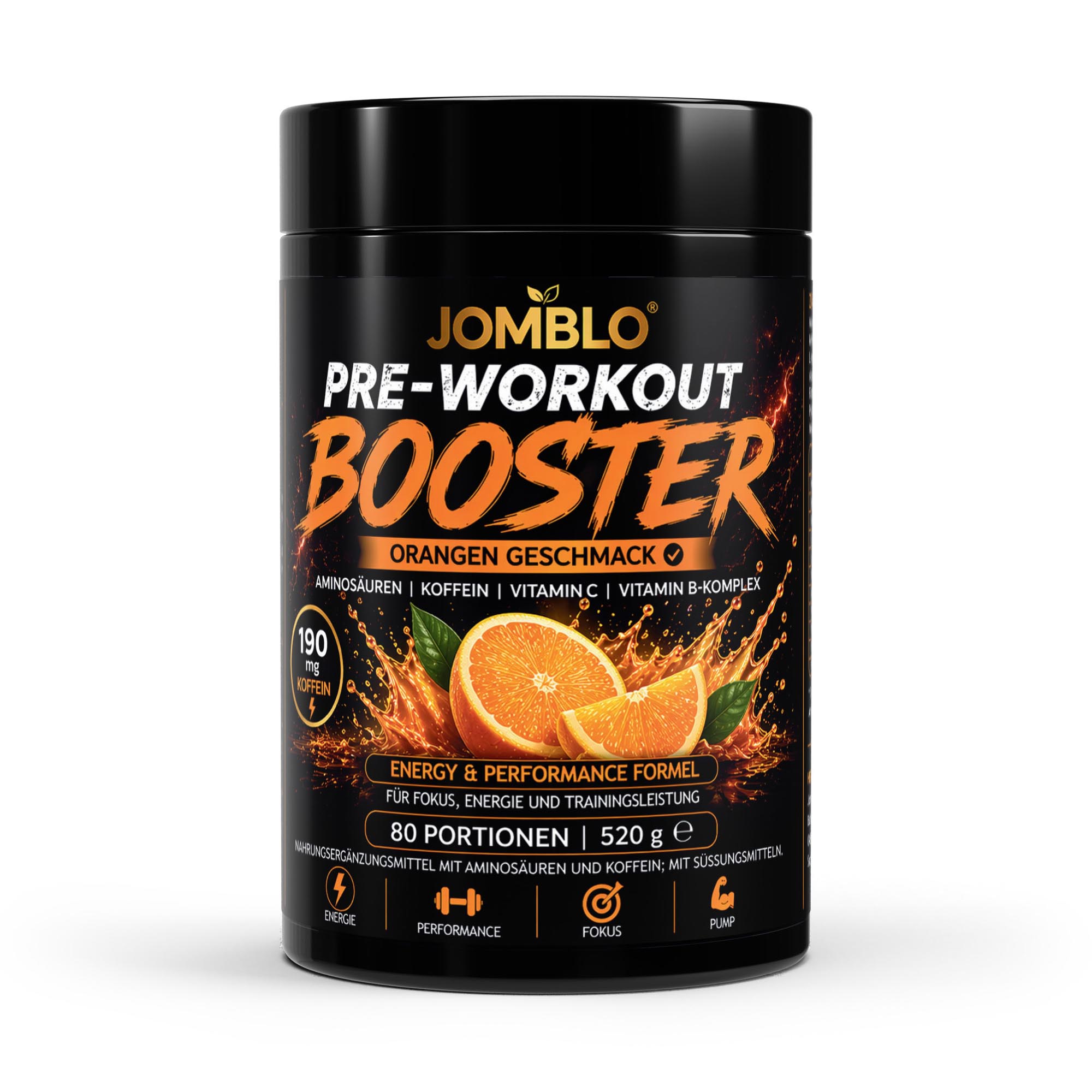 Pre-Workout Booster Orange – 520g