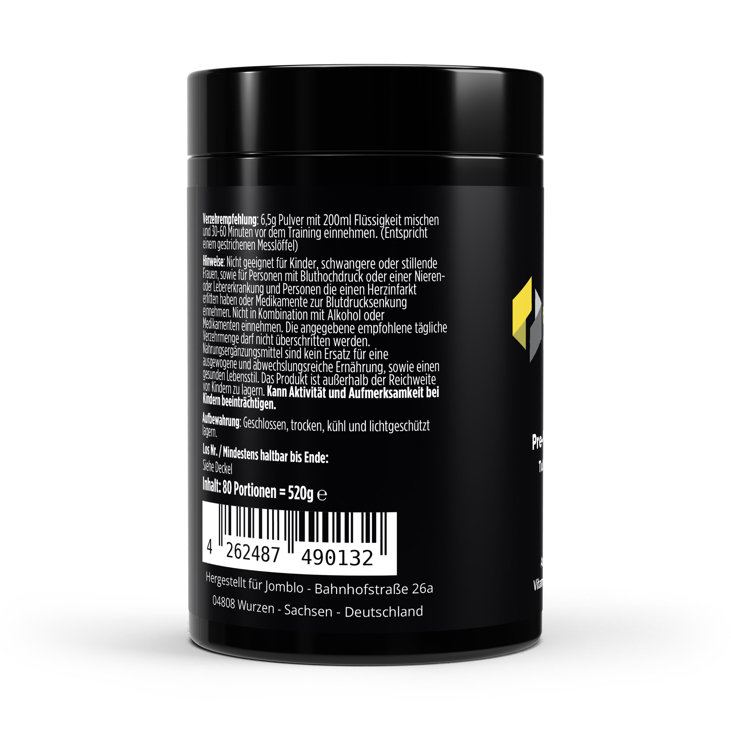 Pre-Workout Booster – Geschmack: Tutti Frutti – Nahrungsergänzungsmittel