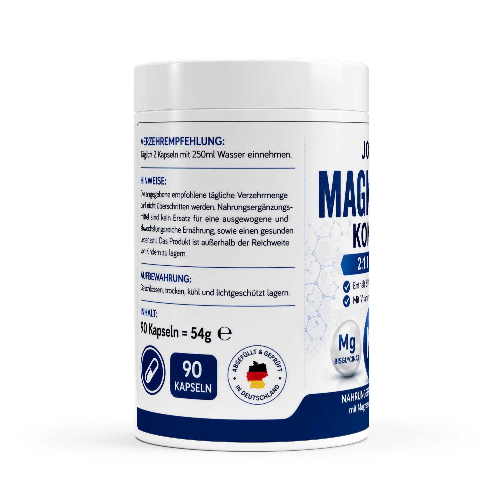 Magnesium Komplex + Vitamin B6 – 90 Kapseln