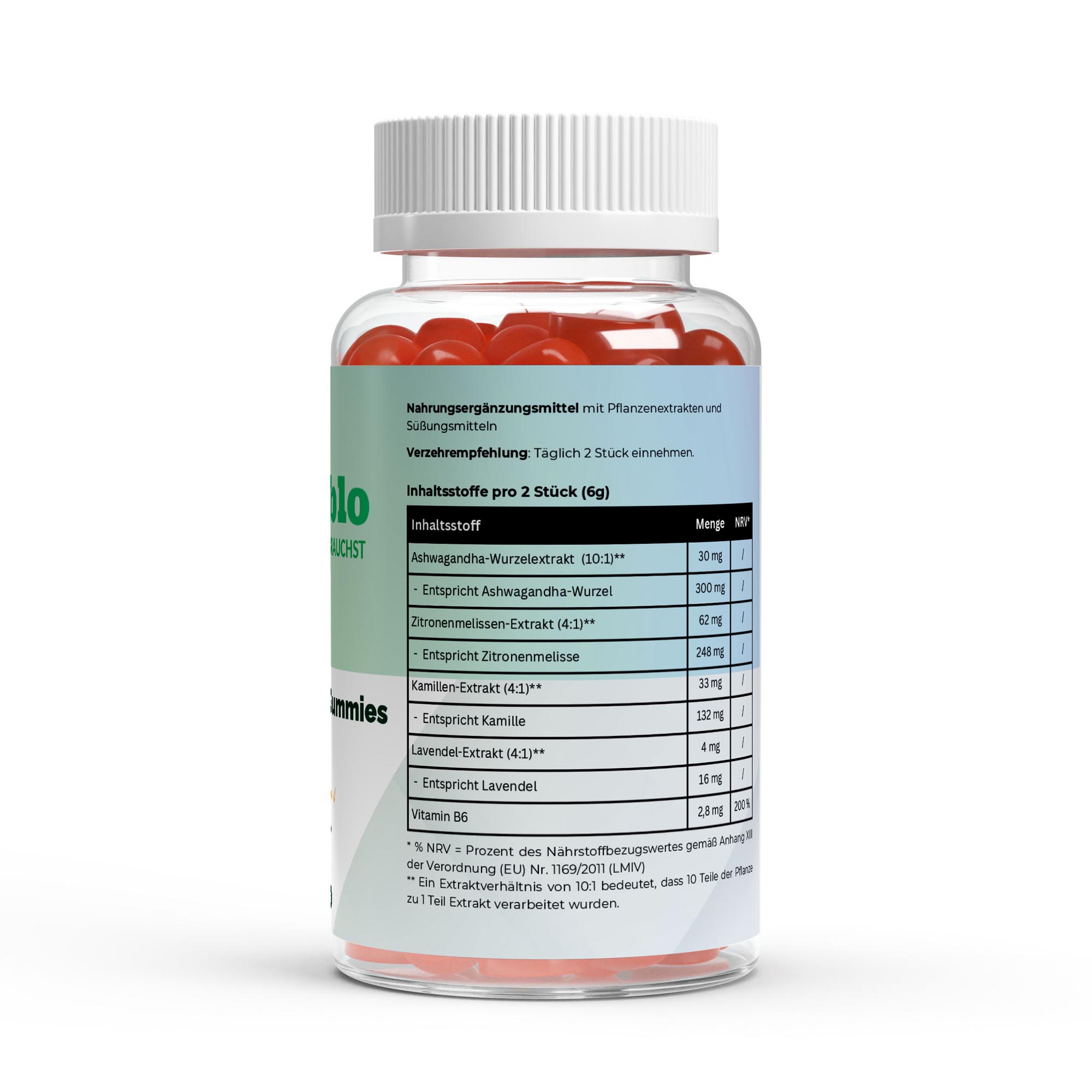 Ashwagandha + Vitamin B6 Gummies – 60 Stk.