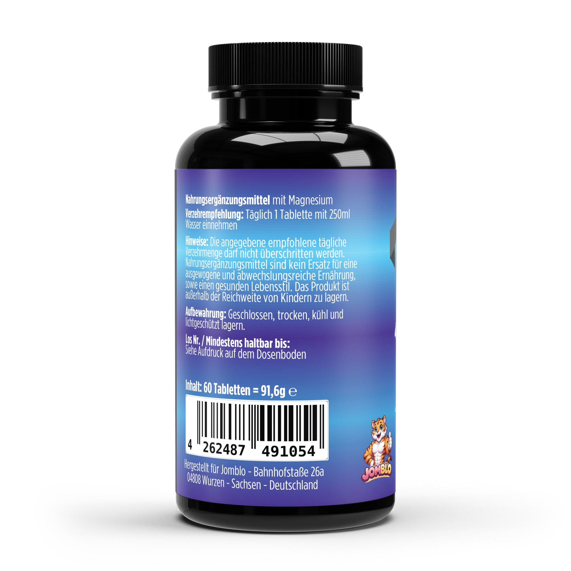 Magnesium 4fach Komplex – 60 vegane Tabletten