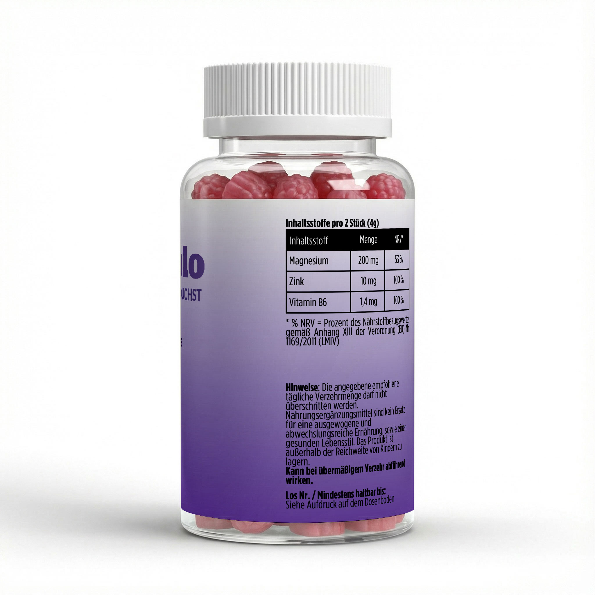 Magnesium + Zink + B6 Gummies – 60 Stk.