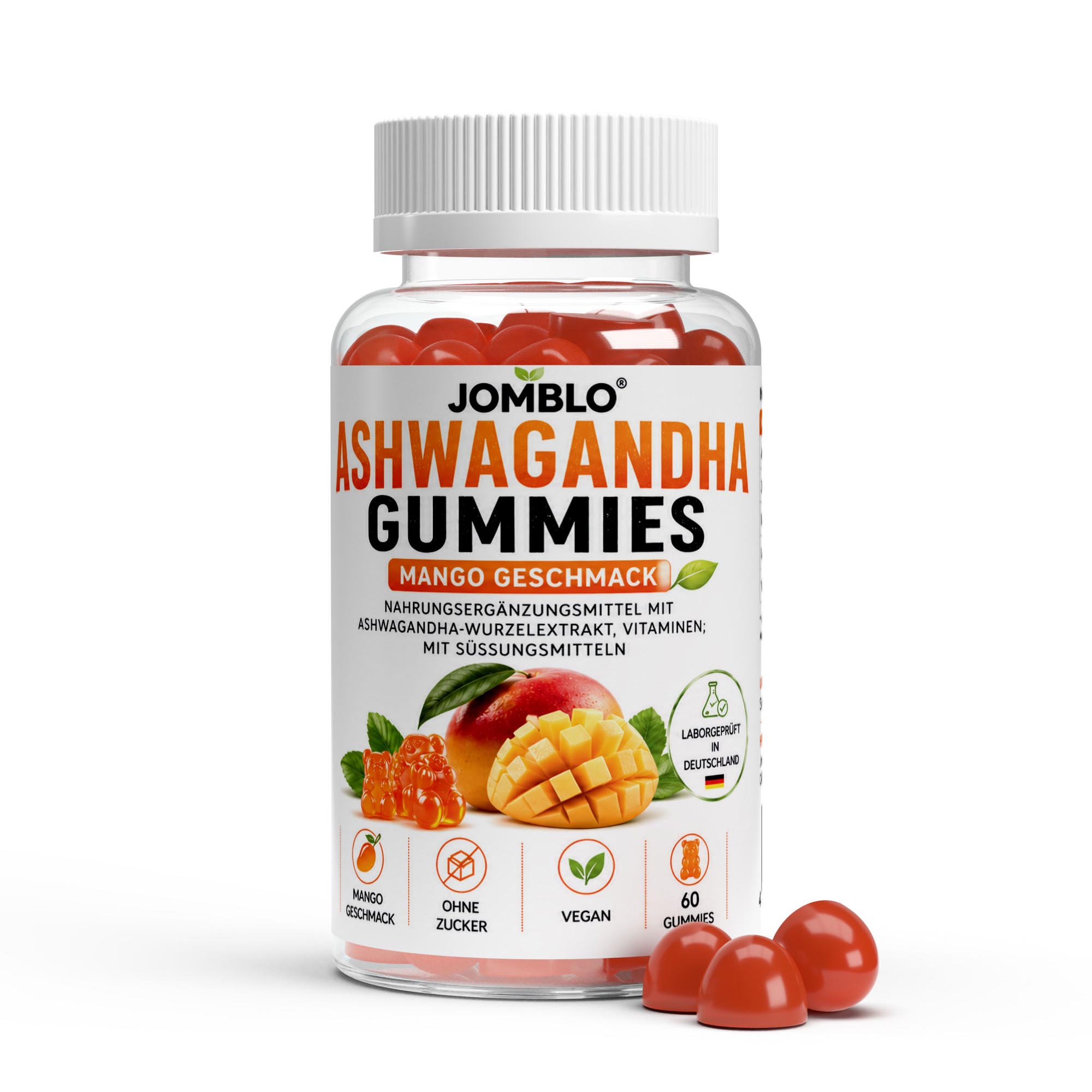 Ashwagandha + Vitamin B6 Gummies – 60 Stk.