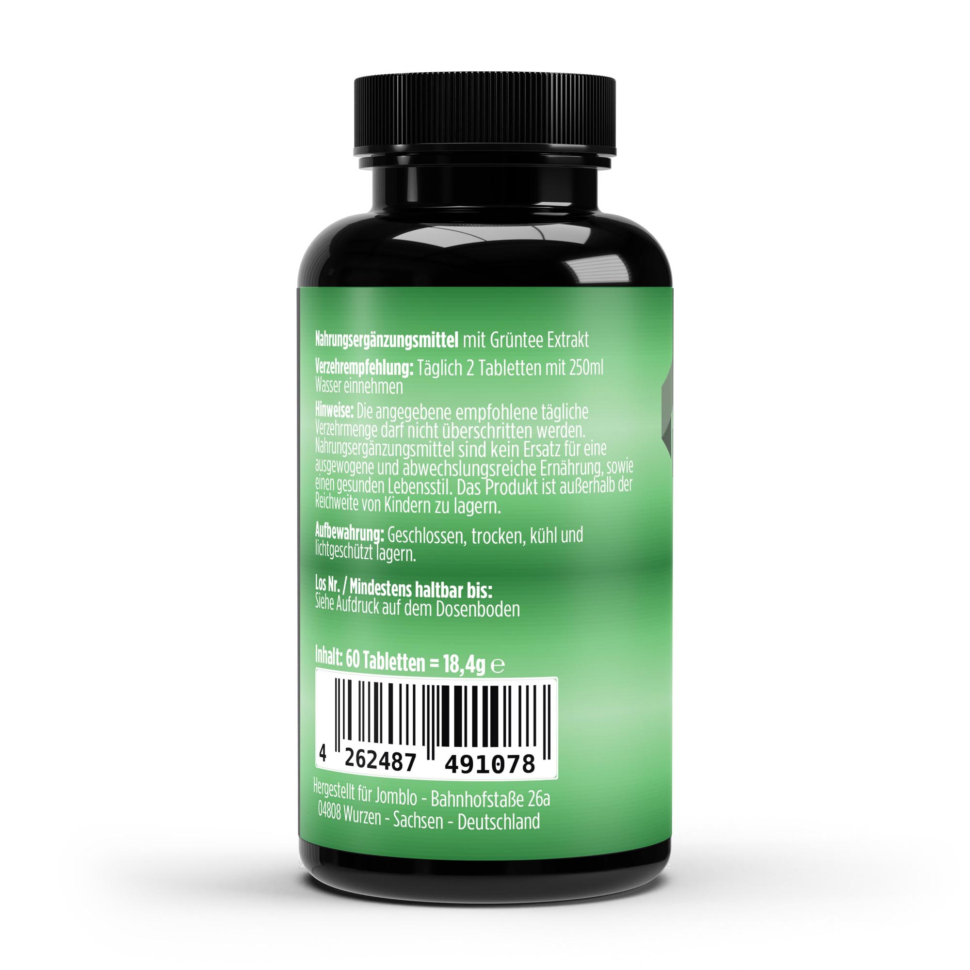 Grüntee Extrakt 40% Polyphenole – 60 Kapseln