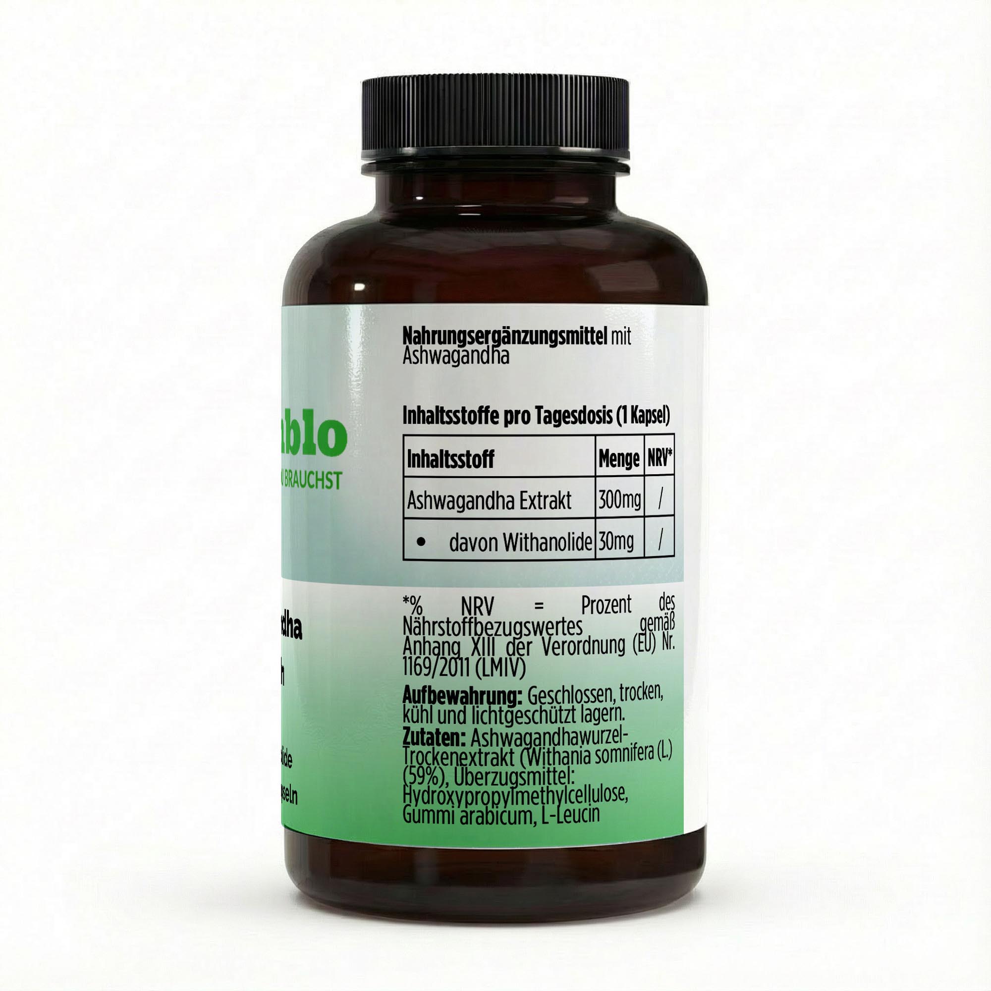 Ashwagandha (10% Withanolide) – 90 vegane Kapseln