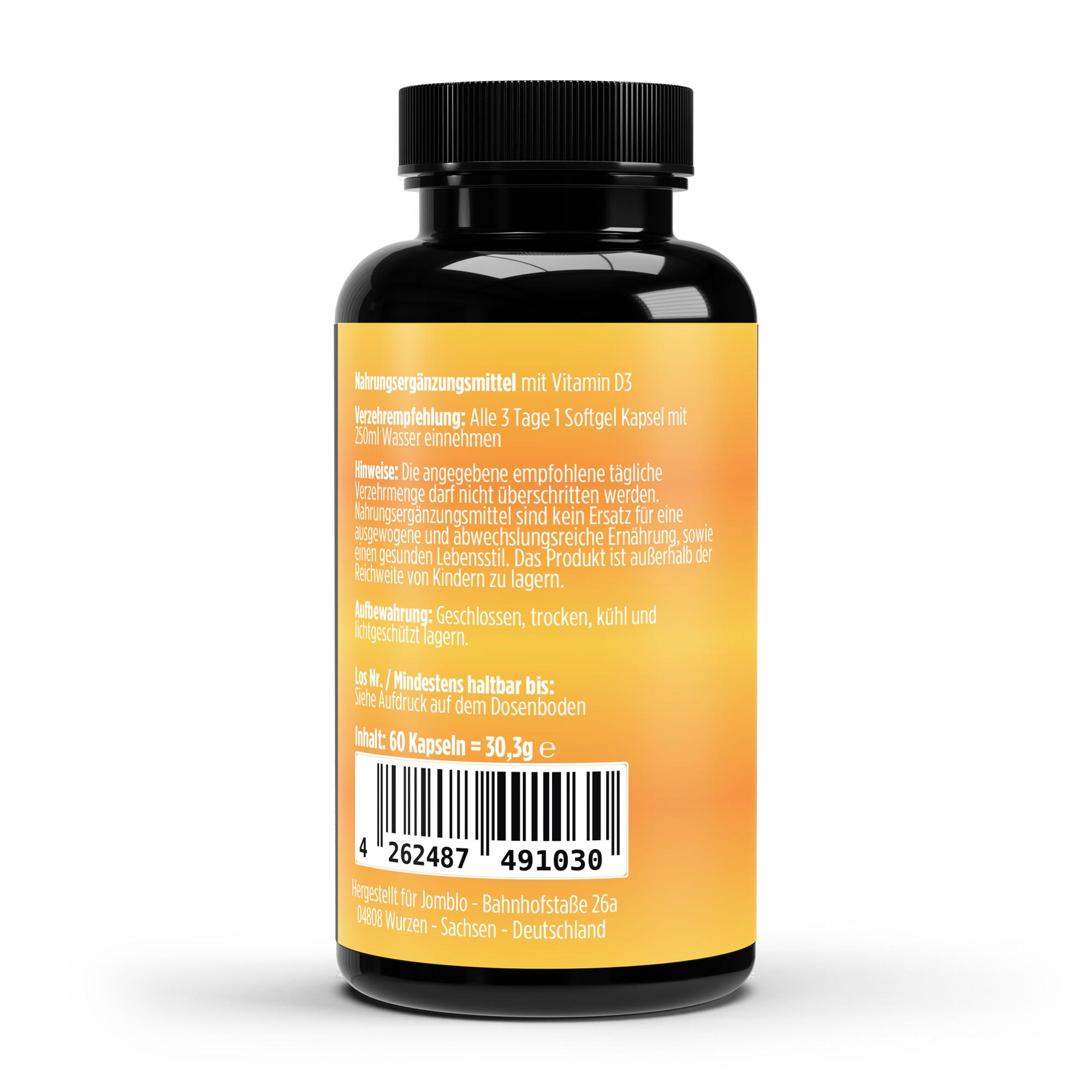 Vitamin D3 3.000 I.E – 60 vegane Softgels