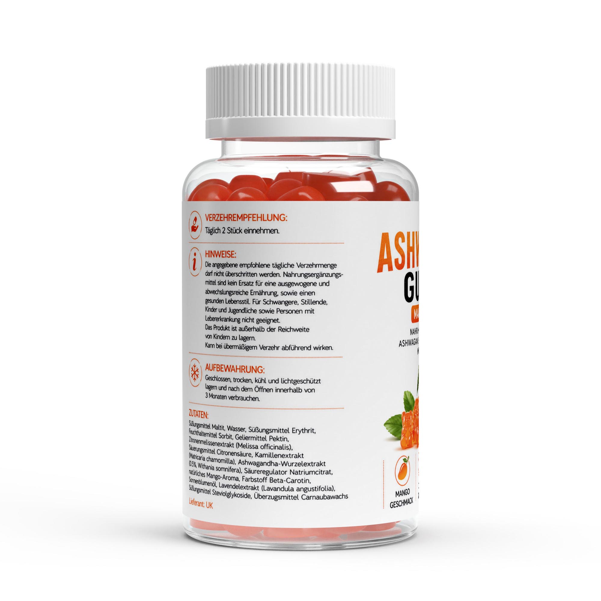 Ashwagandha + Vitamin B6 Gummies – 60 Stk.