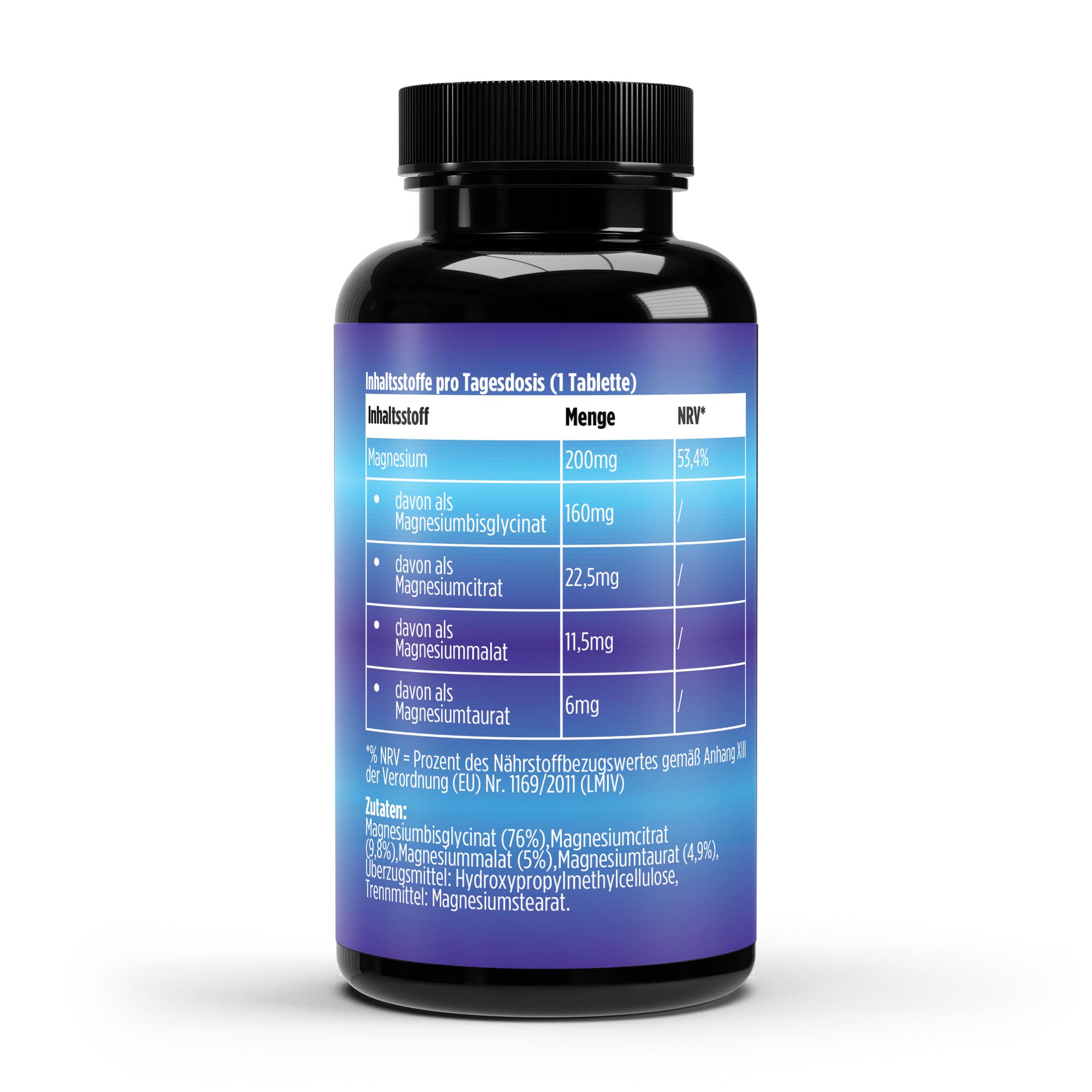 Magnesium 4fach Komplex – 60 vegane Tabletten