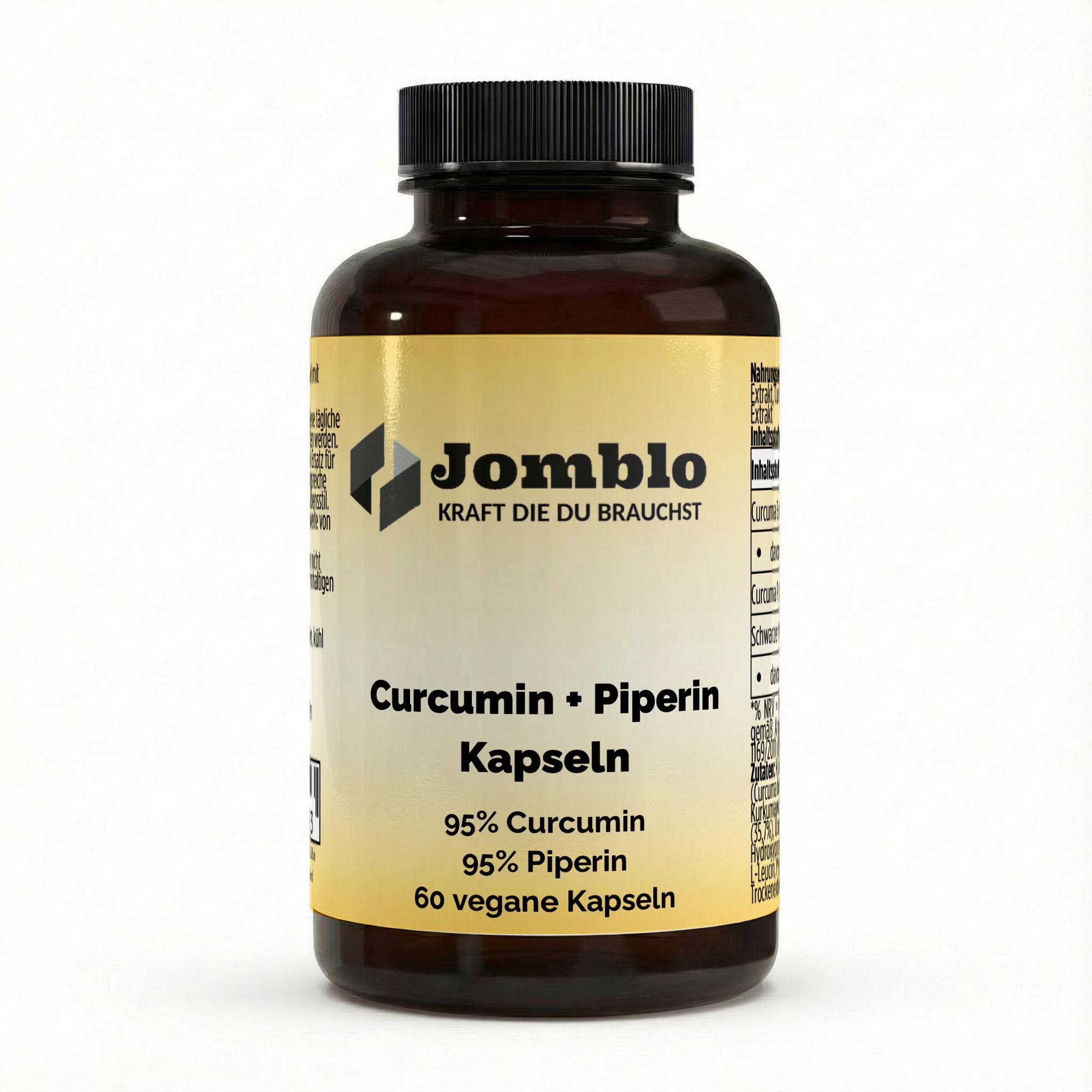 Curcuma (95% Curcumin) + Piperin – 60 vegane Kapseln