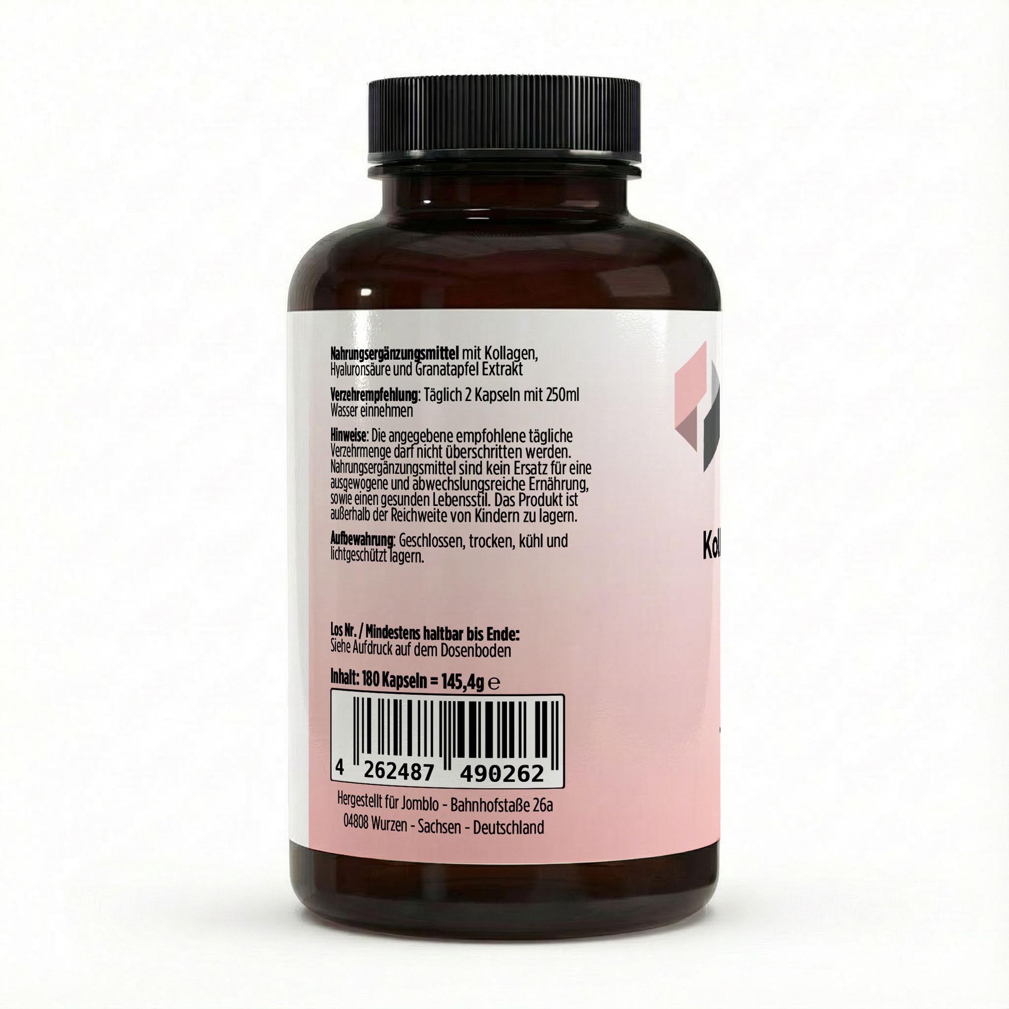 Premium Kollagenhydrolysat PLUS (3000-5000 DA ) – 180 Kapseln