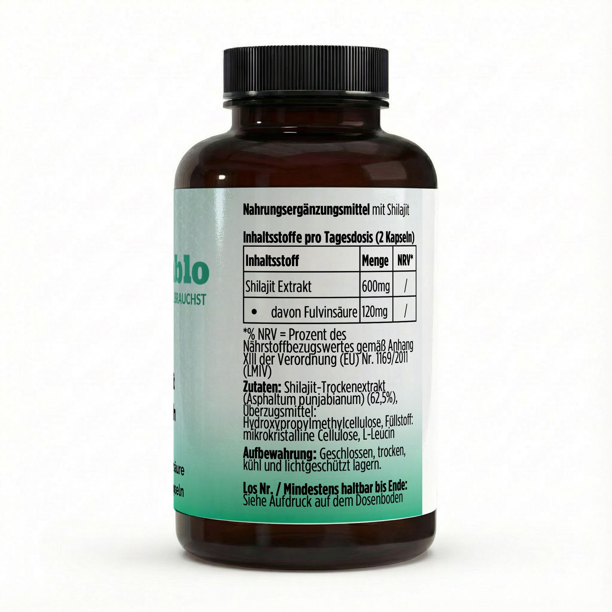 Shilajit (20% Fulvinsäure) – 90 vegane Kapseln