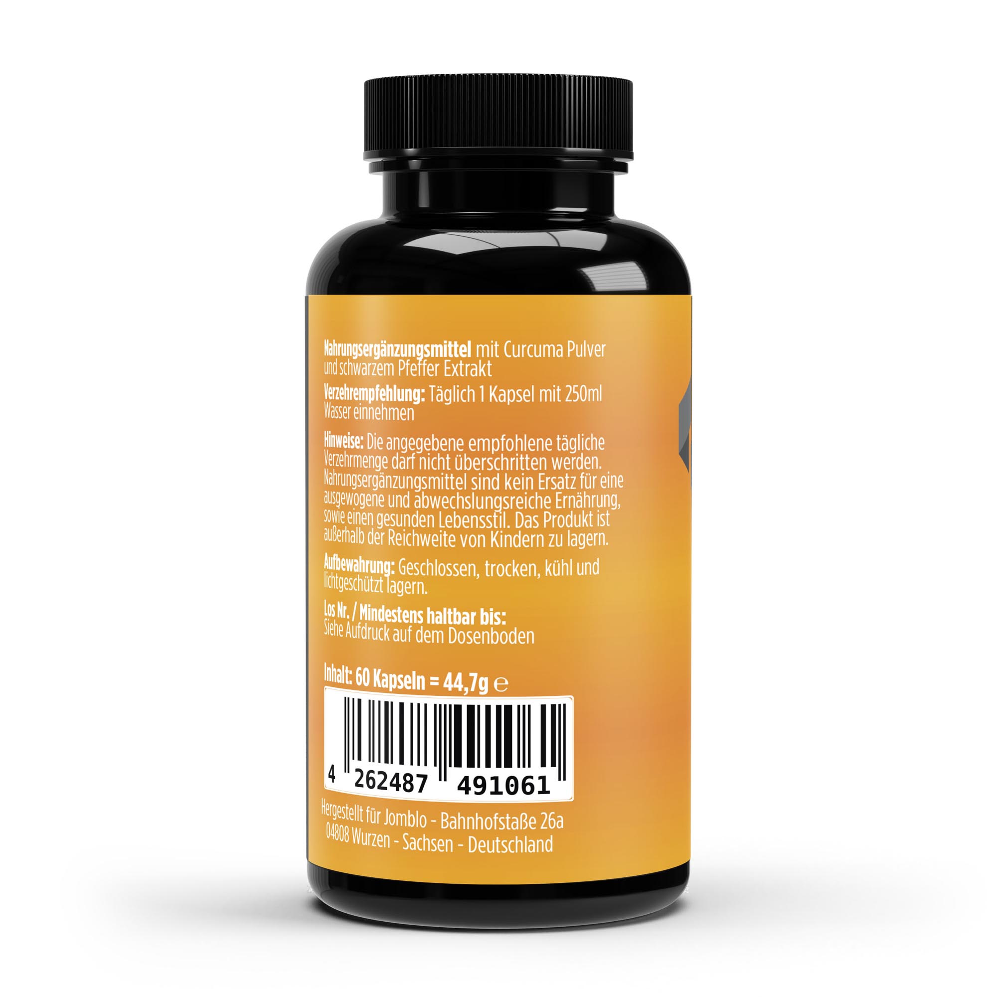 Curcuma + Piperin – 60 Kapseln