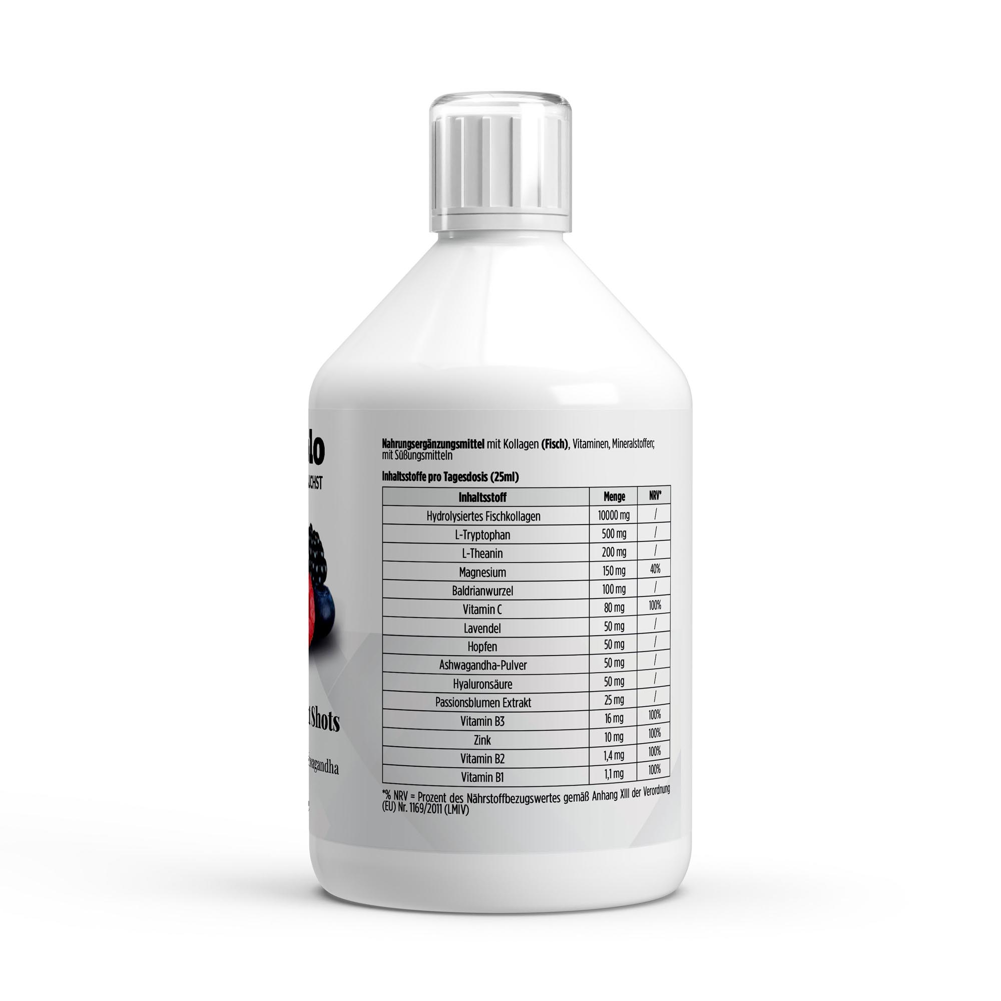 Kollagen Night Plus+ (1500 DA) Shots – 500ml