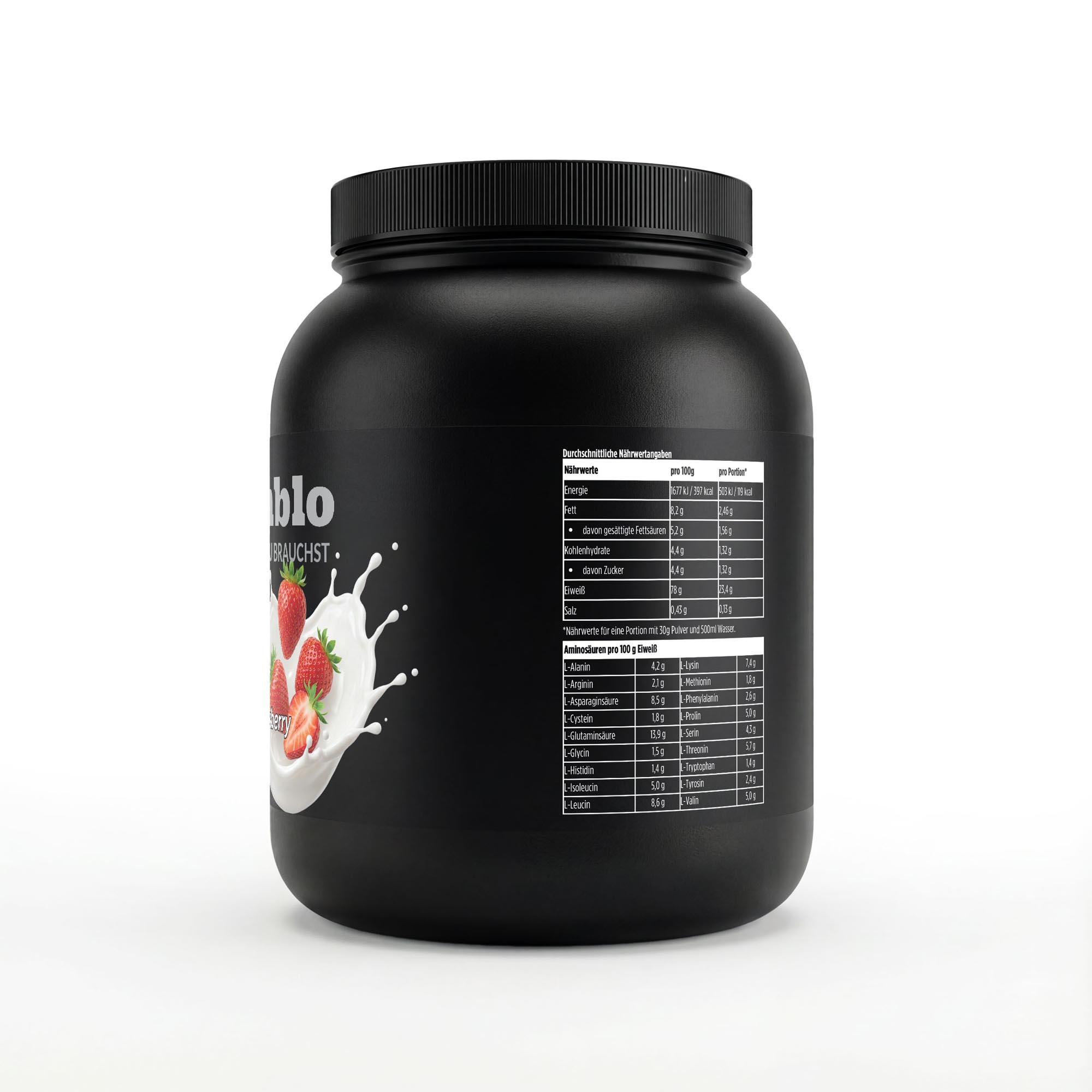 Premium Whey Protein Erdbeere – 1000g