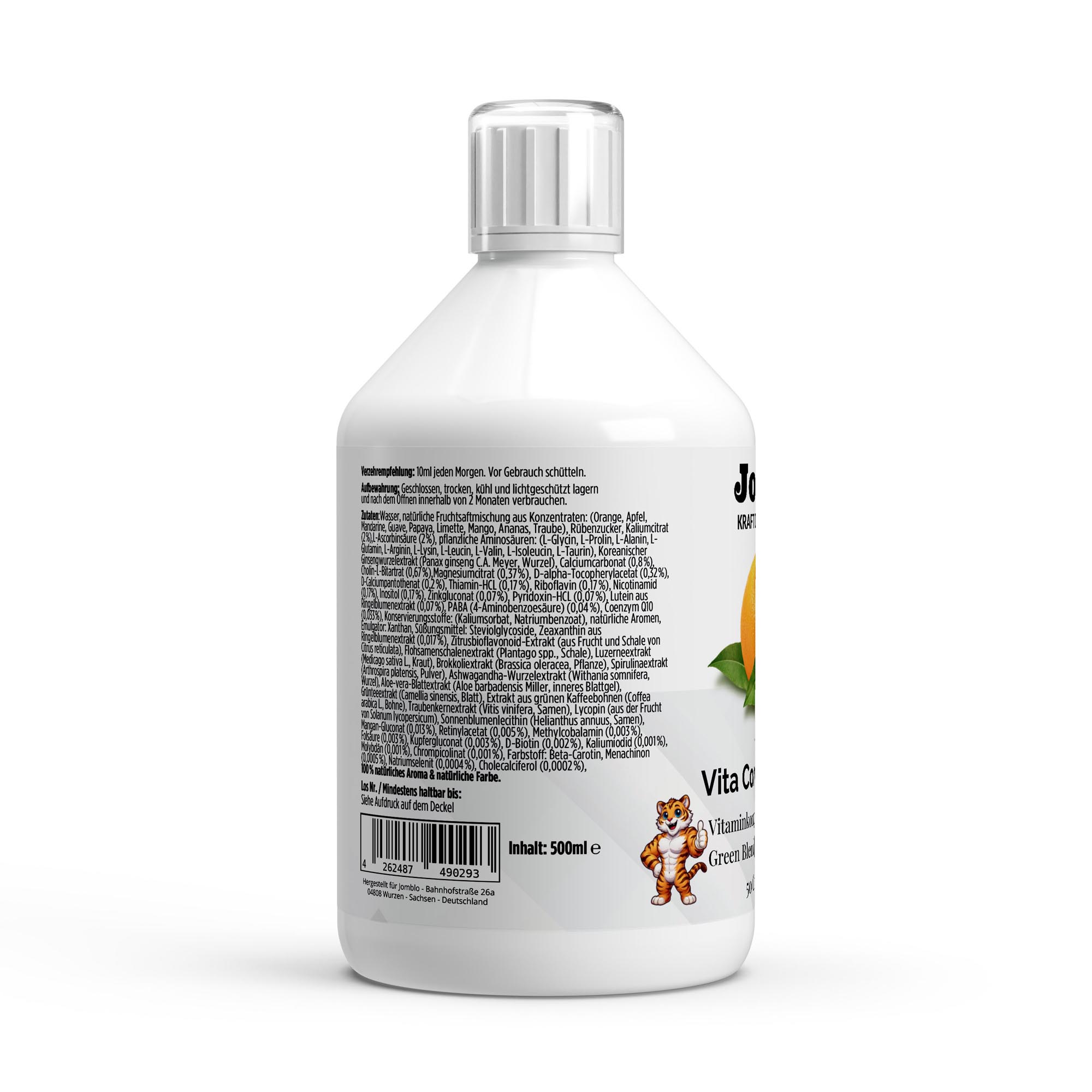 Vita Complete PLUS+ 50 vegane Shots – Fresh Orange – 500ml