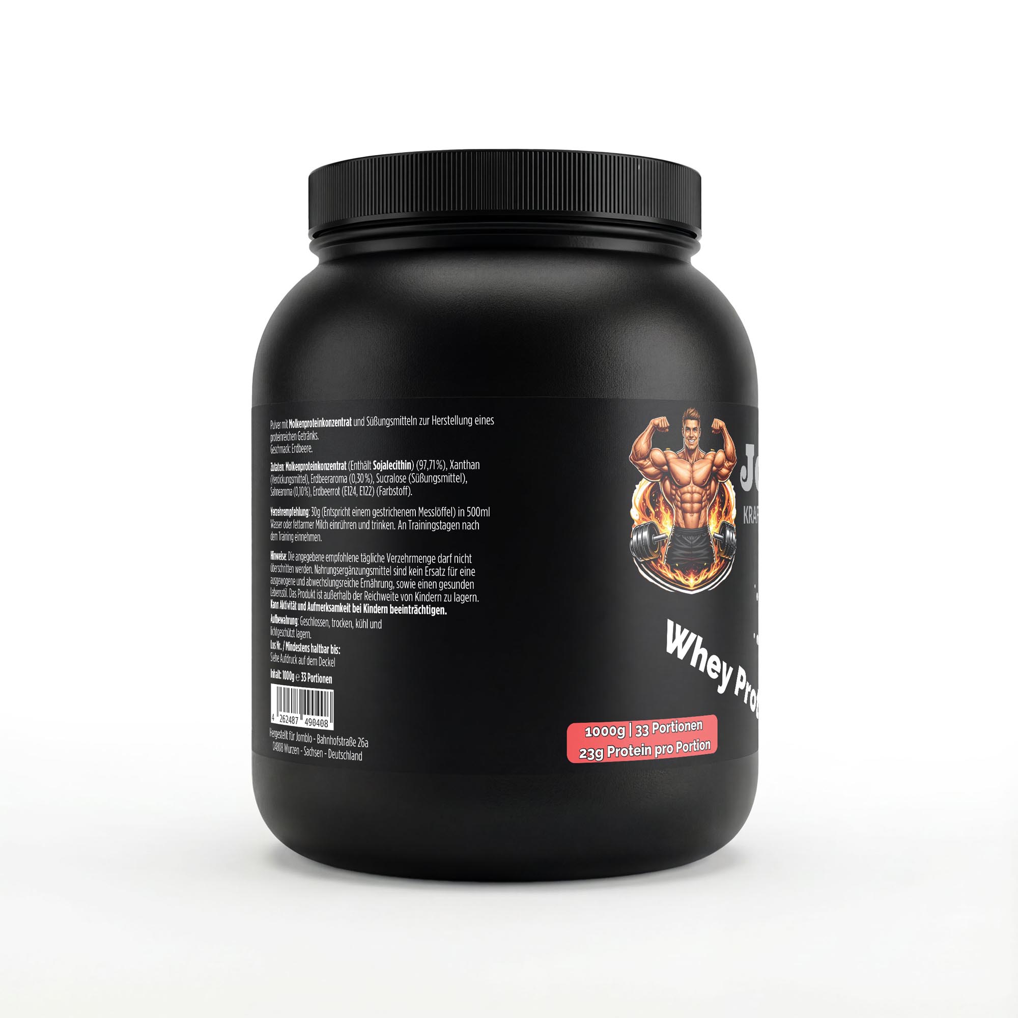 Premium Whey Protein Erdbeere – 1000g
