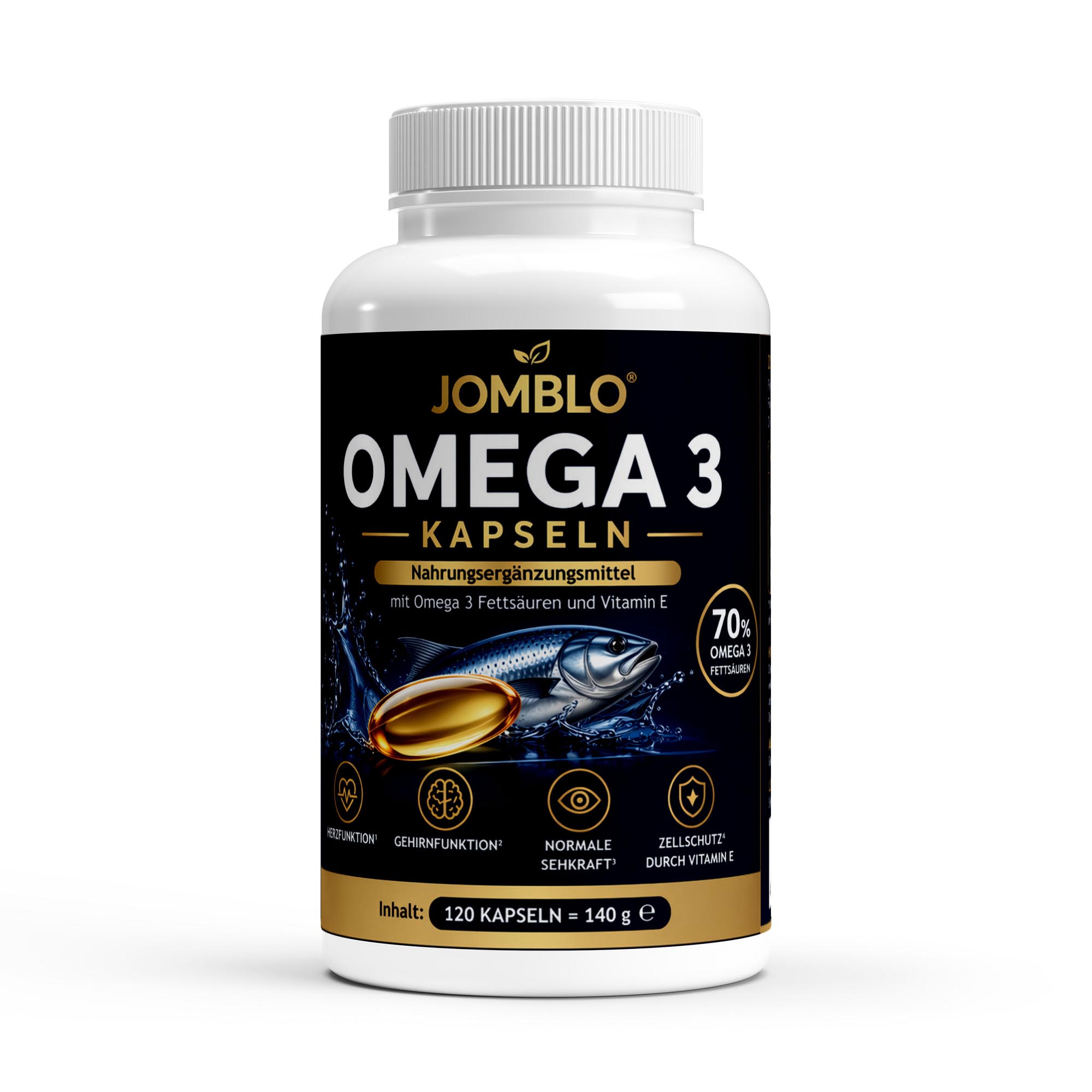 Omega 3 Triglyceride 18/12 (Halal Gelatine) – 120 Softgels