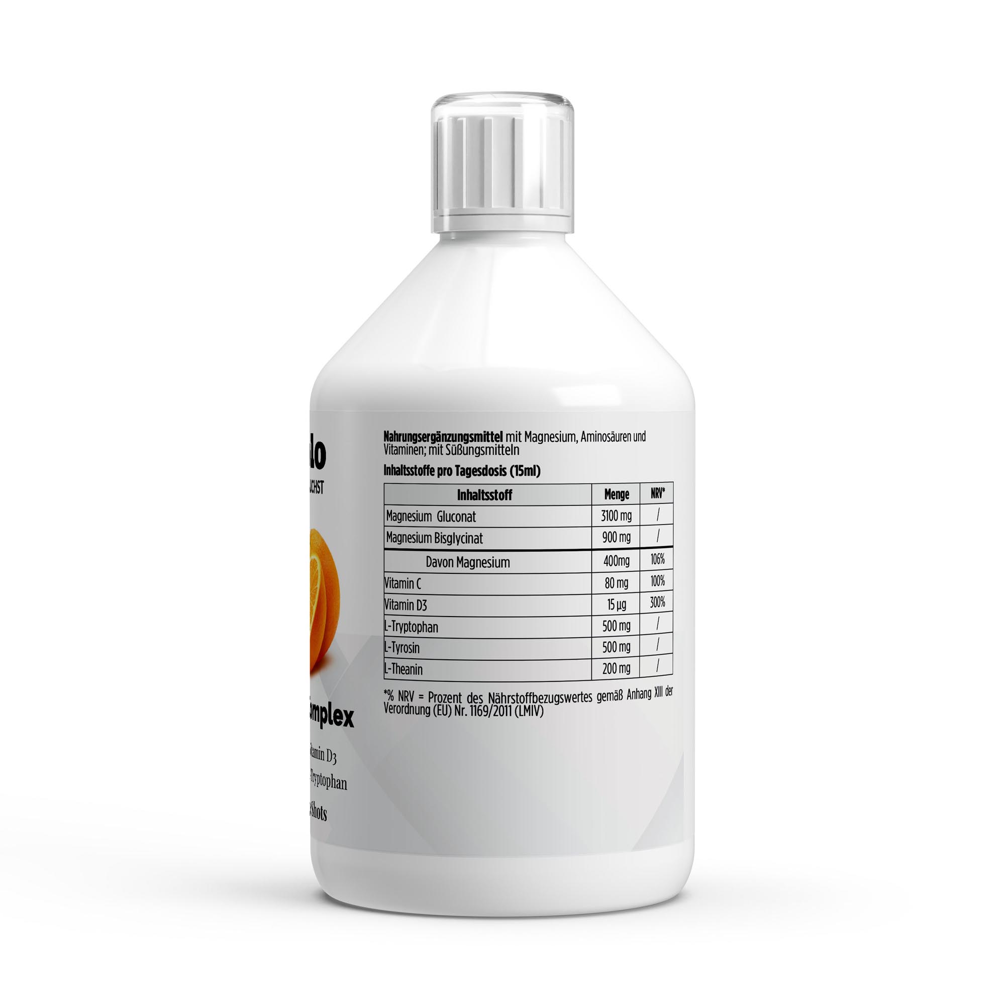 Magnesium Komplex Shots Plus+ – 500ml