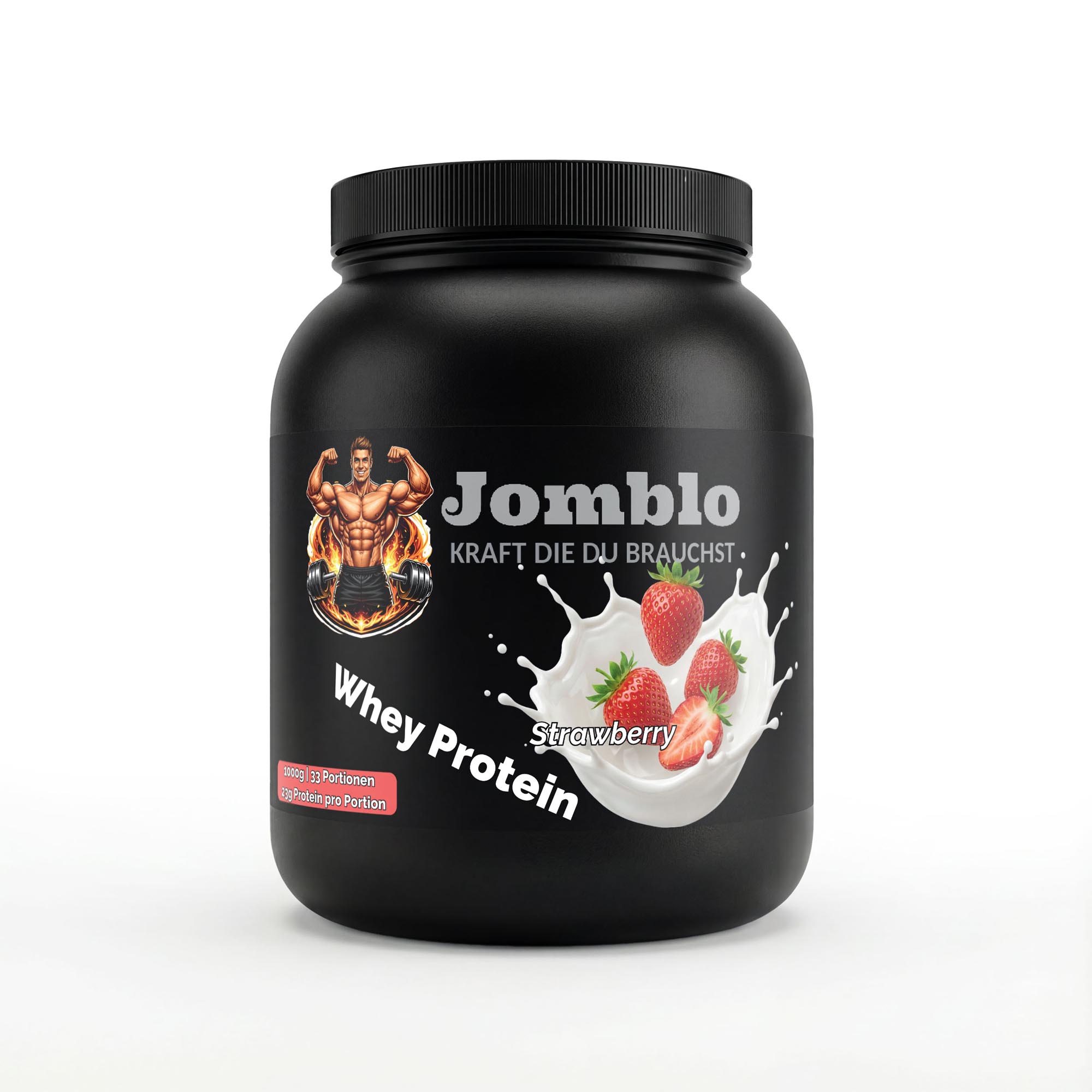 Premium Whey Protein Erdbeere – 1000g