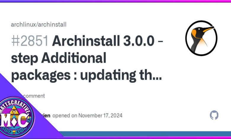 New Archiso Fixes pipewire Error and New Archinstall 3.0 New Archiso Fixes pipewire Error and New Archinstall 3.0