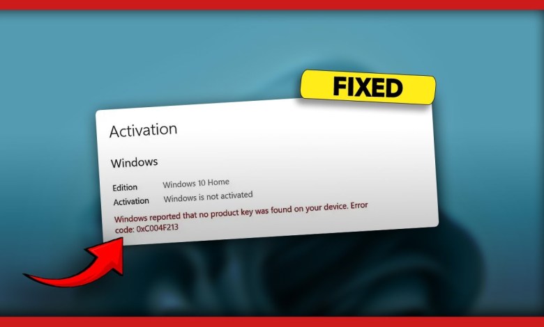 How to Fix Error Code 0xc004f213 in Windows 10/11 How to Fix Error Code 0xc004f213 in Windows 10/11