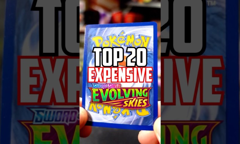 Top 20 Expensive Pokémon Cards in Evolving Skies! Top 20 Expensive Pokémon Cards in Evolving Skies!