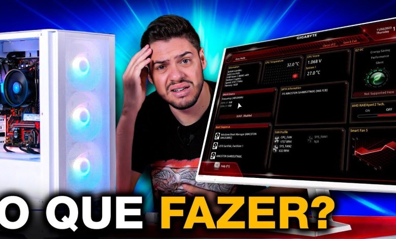 MONTEI O MEU PC, E AGORA? LIGANDO XMP DA MEMÓRIA, INSTALAR WINDOWS, DRIVERS e ATUALIZAR BIOS MONTEI O MEU PC, E AGORA? LIGANDO XMP DA MEMÓRIA, INSTALAR WINDOWS, DRIVERS e ATUALIZAR BIOS