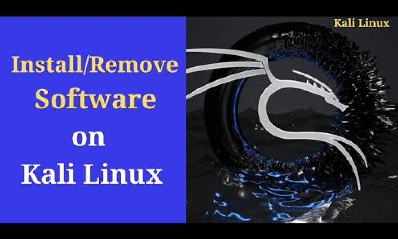 How to Install/Remove Software Packages in Kali Linux How to Install/Remove Software Packages in Kali Linux