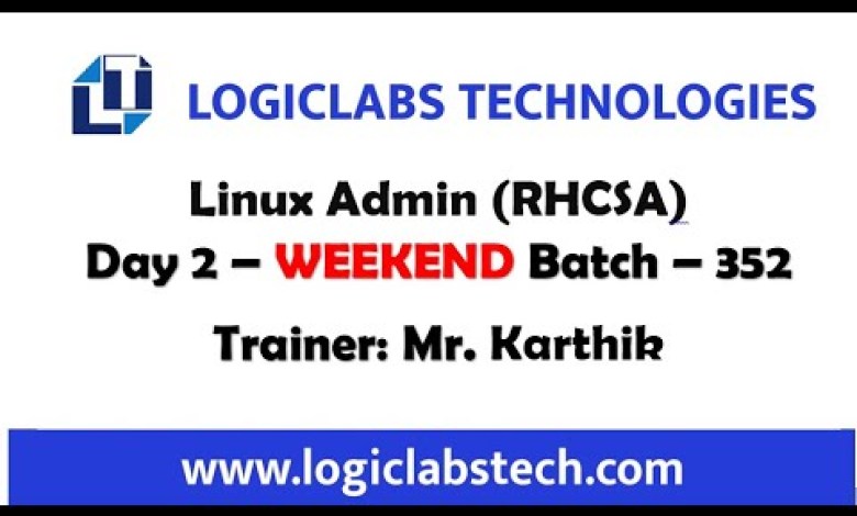 Linux Admin (RHCSA) Day 2- Weekend (Batch 352) Linux Admin (RHCSA) Day 2- Weekend (Batch 352)
