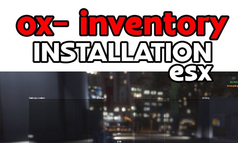 Ox inventory / ox target / ox-lib for esx legacy full installation guide 2024 Ox inventory / ox target / ox-lib for esx legacy full installation guide 2024
