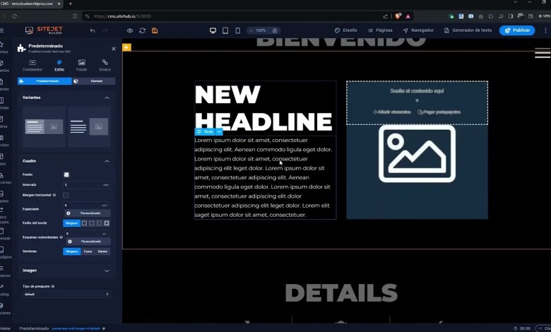 Crea tu web en pocos segundos con SiteBuilder Crea tu web en pocos segundos con SiteBuilder