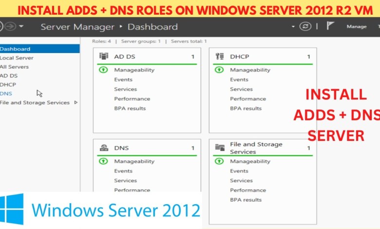 How to Install ADDS + DNS Windows Server Roles and Features How to Install ADDS + DNS Windows Server Roles and Features