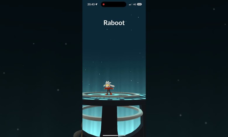 Pokemon GO – Dynamax Scorbunny evolve Dynamax Raboot (iPhone 15 Pro Max) Pokémon GO Pokemon GO – Dynamax Scorbunny evolve Dynamax Raboot (iPhone 15 Pro Max) Pokémon GO