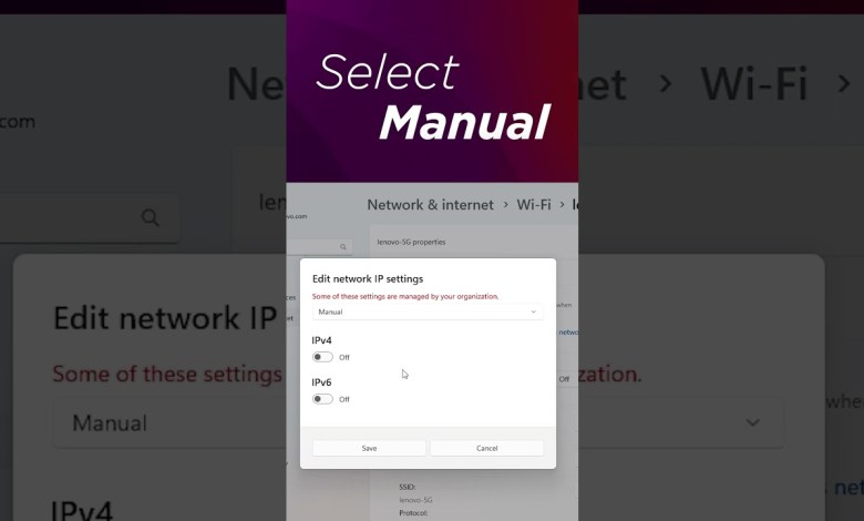 How to Set a Static IP Address in Windows 11 | Lenovo Support Quick Tips How to Set a Static IP Address in Windows 11 | Lenovo Support Quick Tips