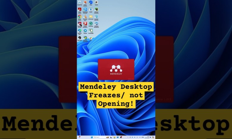 Mendeley Desktop: Unable to Open Mendeley Desktop | Mendeley Desktop crashed while loading Mendeley Desktop: Unable to Open Mendeley Desktop | Mendeley Desktop crashed while loading