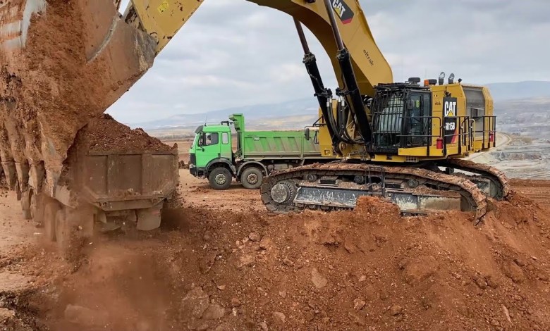 Beautiful Caterpillar 6015B Excavator Loading Overburden On Four Axle Trucks – Sotiriadis Mining Beautiful Caterpillar 6015B Excavator Loading Overburden On Four Axle Trucks – Sotiriadis Mining