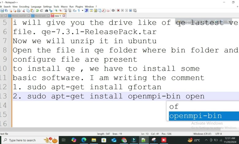 QE installation in linux / ubuntu QE installation in linux / ubuntu