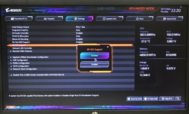 How To Enable/Disable SR-IOV On Gigabyte AORUS X870 Series Motherboard How To Enable/Disable SR-IOV On Gigabyte AORUS X870 Series Motherboard