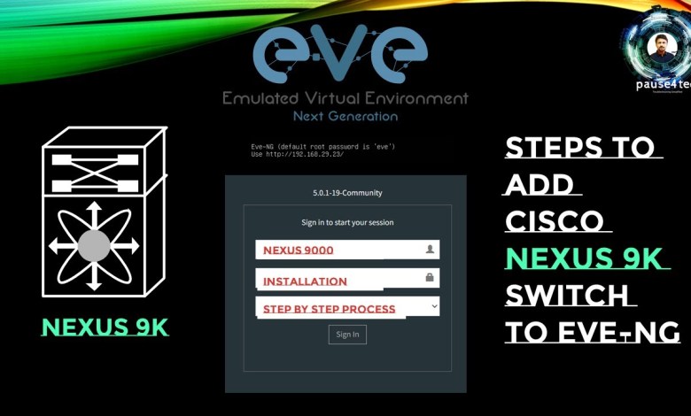 How to download and install cisco nexus 9k on eve ng full guide step by step @pause4tech How to download and install cisco nexus 9k on eve ng full guide step by step @pause4tech