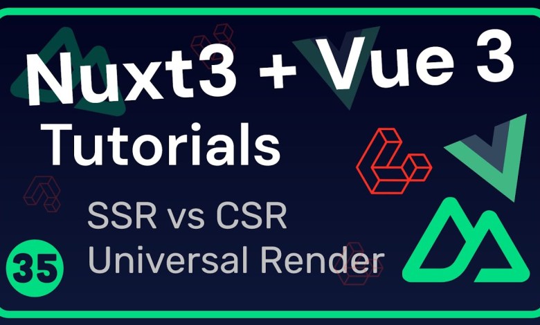 SSR vs CSR vs Universal Rendering | Nuxt 3 Tutorials #35 | Urdu & Hindi SSR vs CSR vs Universal Rendering | Nuxt 3 Tutorials #35 | Urdu & Hindi