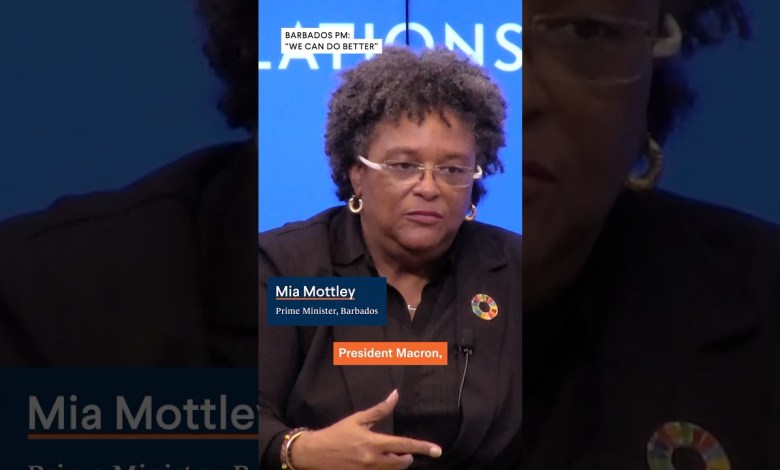 Mia Mottley says “We Are the Canaries in the Coal Mine” on Climate Crisis Mia Mottley says “We Are the Canaries in the Coal Mine” on Climate Crisis
